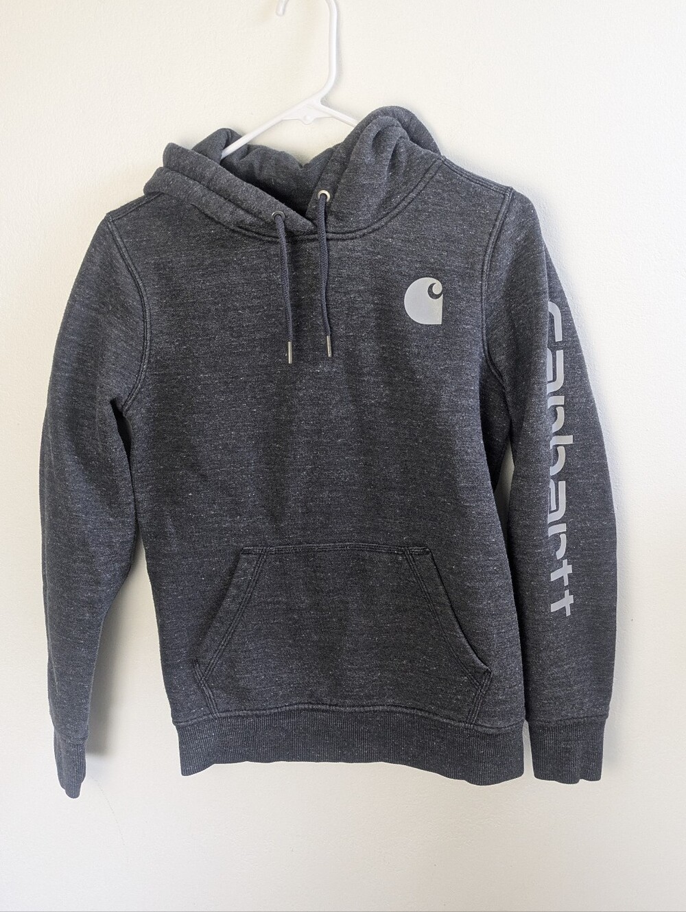 Women's XS Grey Carhartt Hoodie Thick Heavy duty